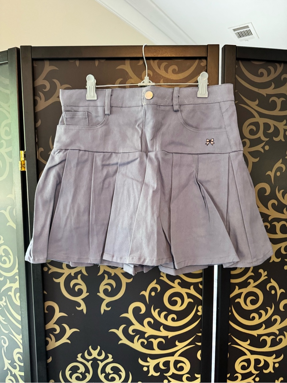 Fashion Nova Lavender Pleated Skort